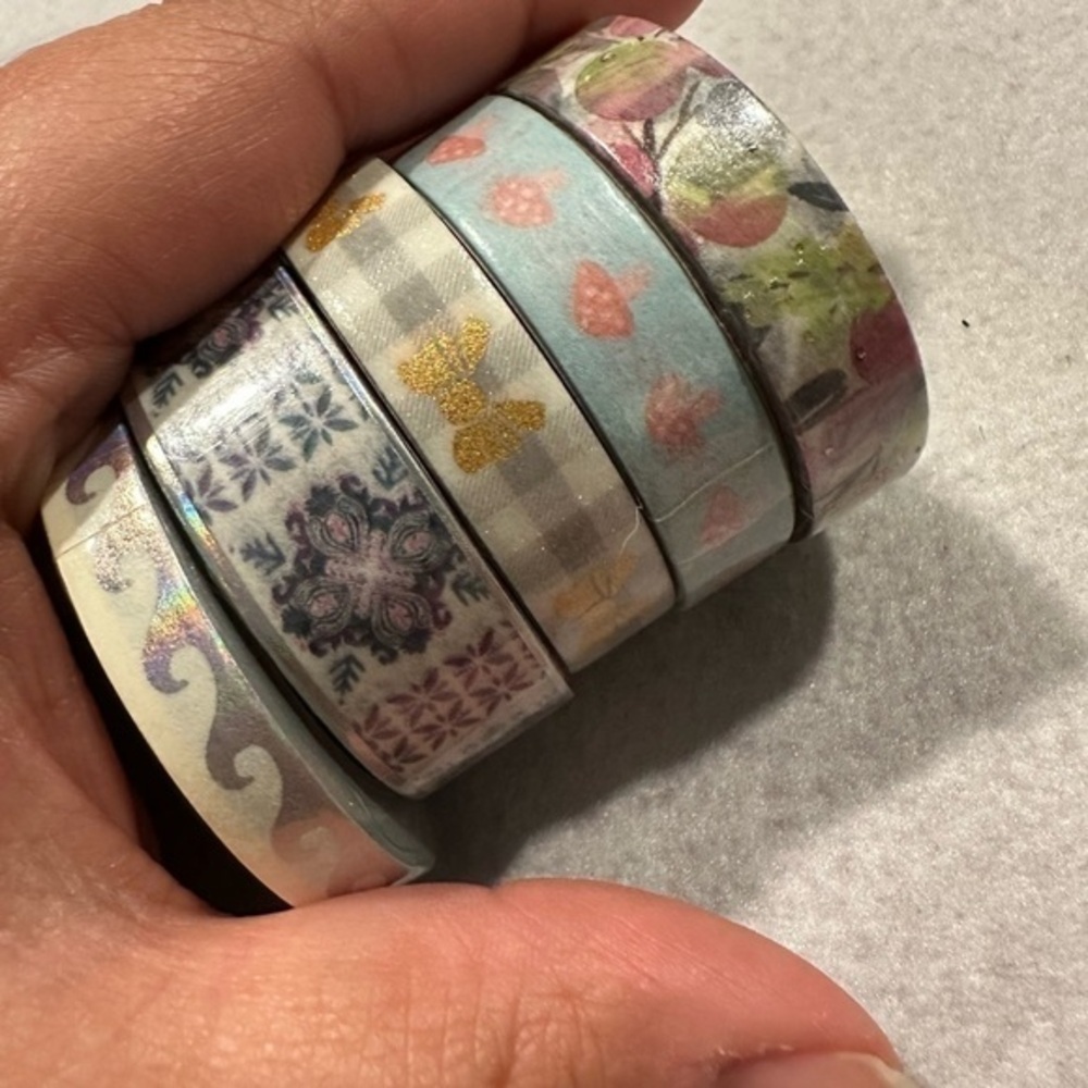 Simply Gilded Bundle of Five New Washi Tape